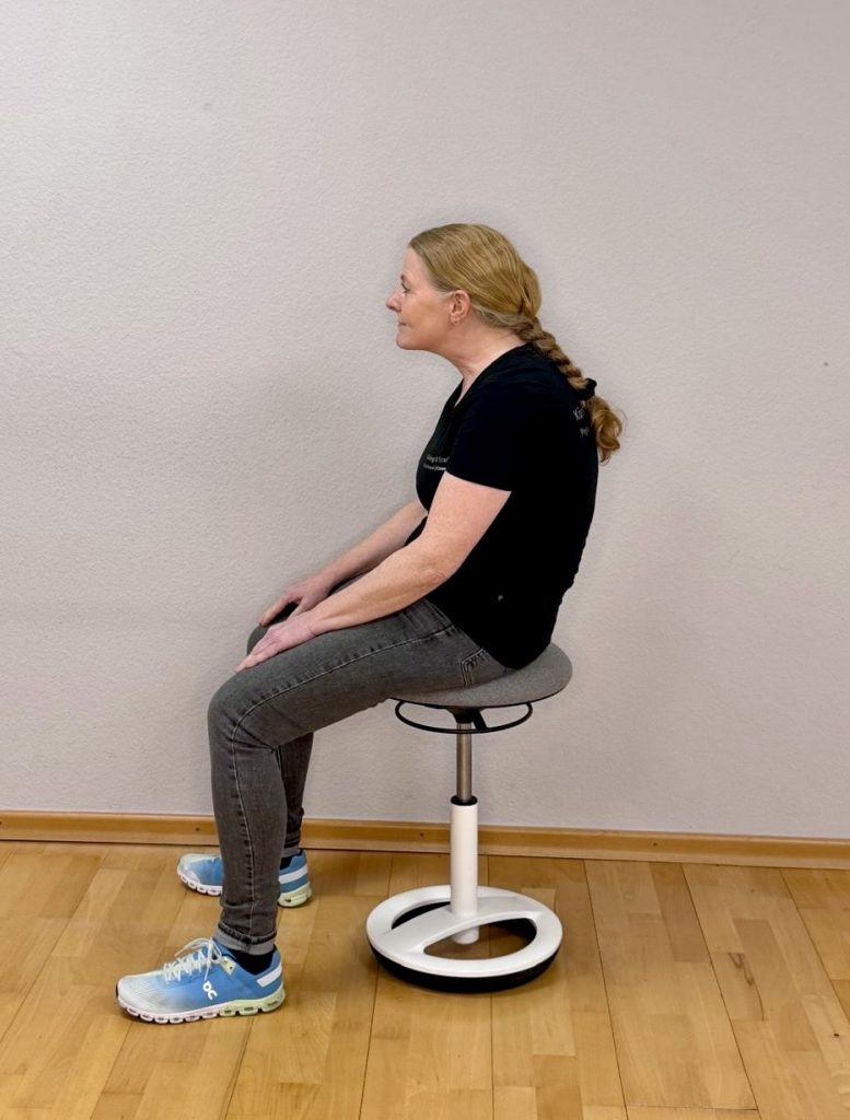 Ungesunde Körperhaltung - Witwenbuckel